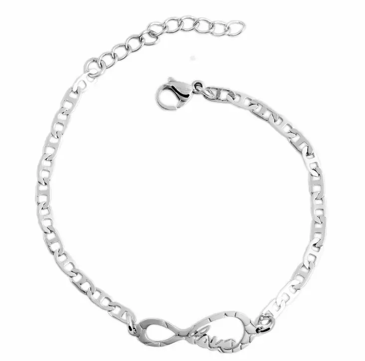 Emily ter=C3=A4sranneketju SH409E - Teräksiset rannekorut - SH409E - 1