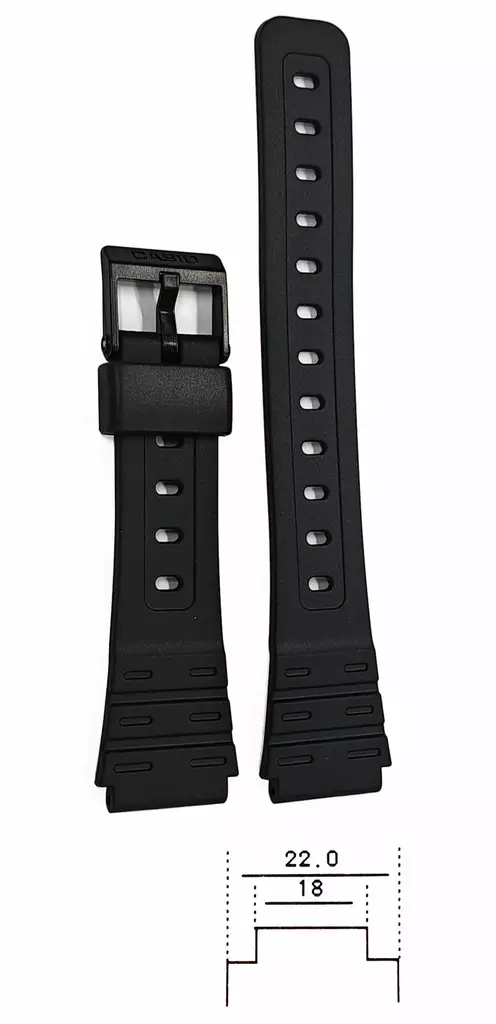 Casio ranneke F-91 ja W-59 malliin. - Silikonirannekkeet - F-91-ranneke - 1