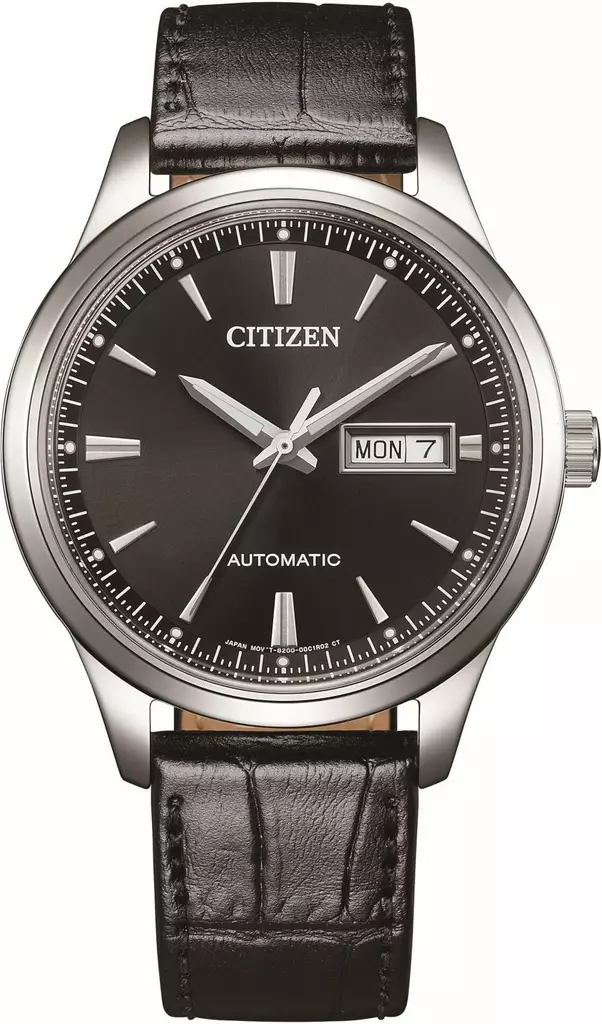 Citizen automaatti nahka musta - Miesten rannekellot - NY4058-01E - 1
