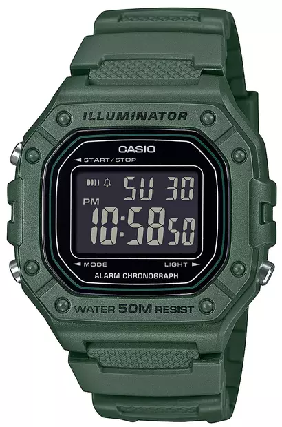 Casio M Digital Pu - Casio - W-218H-3BVEF - 1