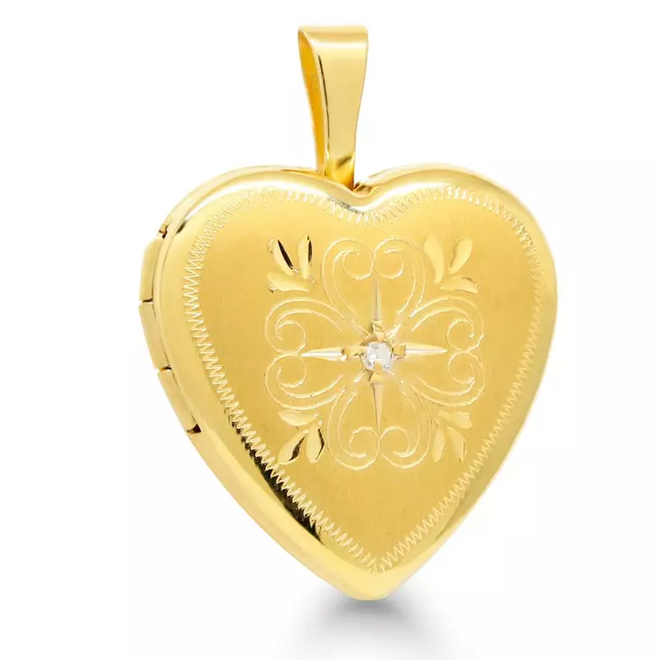 Sydanmedaljonki_SPL-20850DGF-17mm - Lahjaideat naisille - SPL-20850DGF - 1