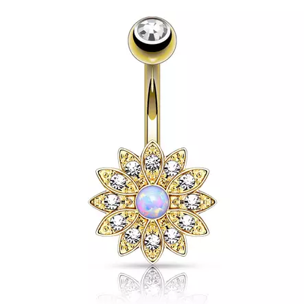 Kukka napakoru opaalilla H1010 - Napakorut - H1010G - 1