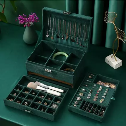 ZE119B LadyBox korulaukku Como vihre=C3=A4 s=C3=A4ilytys - Korurasiat - ZE119G - 2