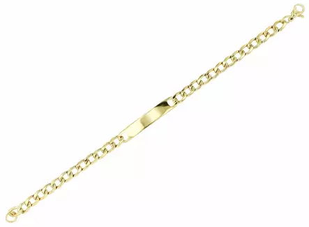 Brian Gold laattaranneketju terästä - Rannekorut - SH450G - 2