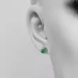 Nancy Vihreä zirkoni C10402G - Hopeiset korvakorut - C10402G - 2