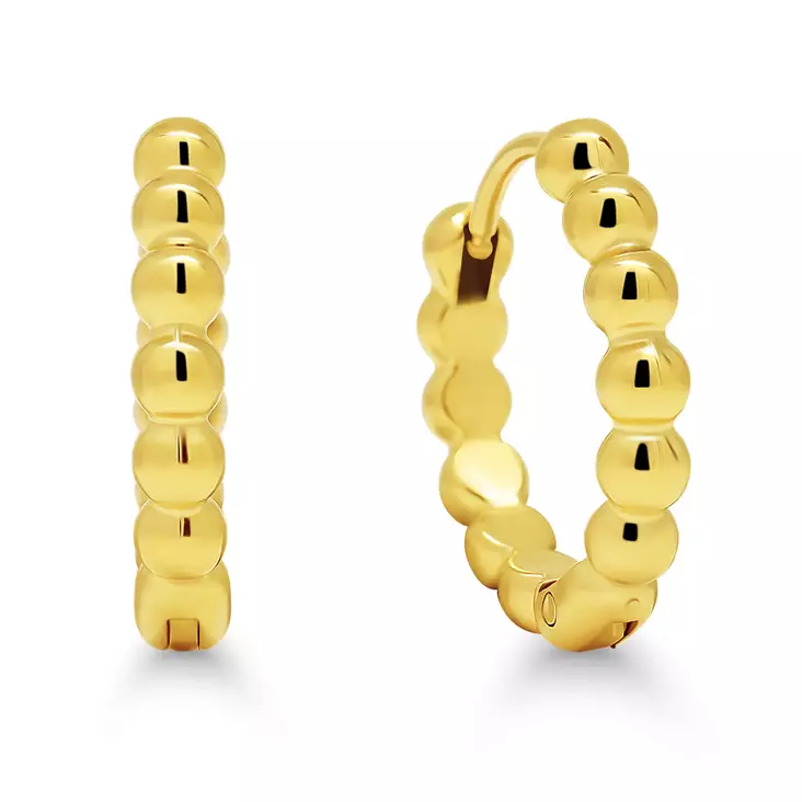 Palloista muodostetut teräskorvarenkaat - Teräksiset korvakorut - SSE-1363G - 1