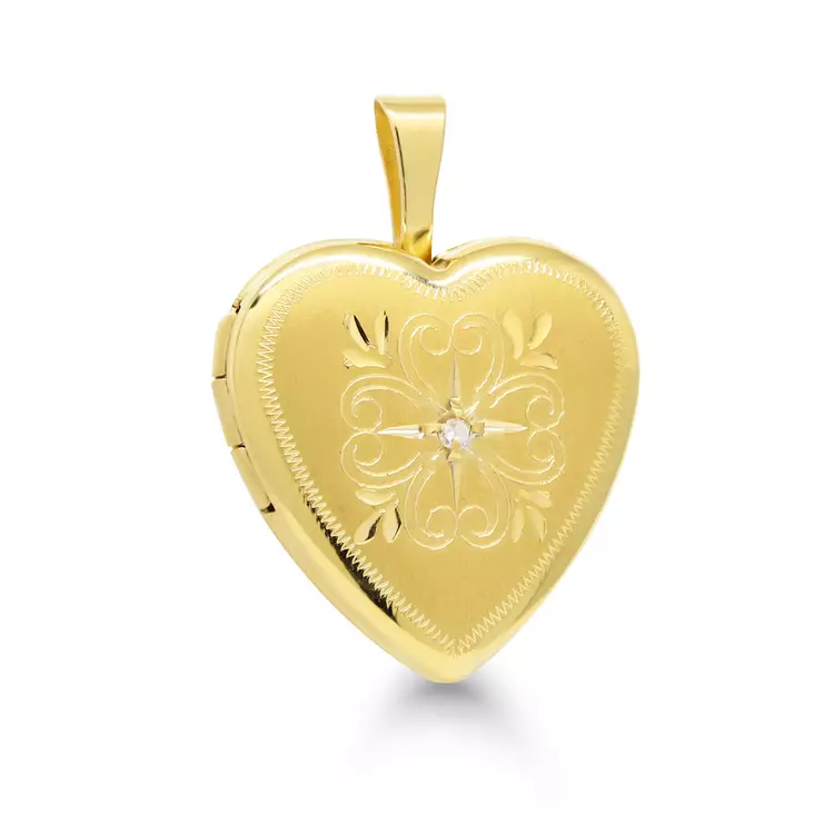 MEDALJONKI KULLATTU SYDÄN - Medaljongit - SPL-20850ZG - 1