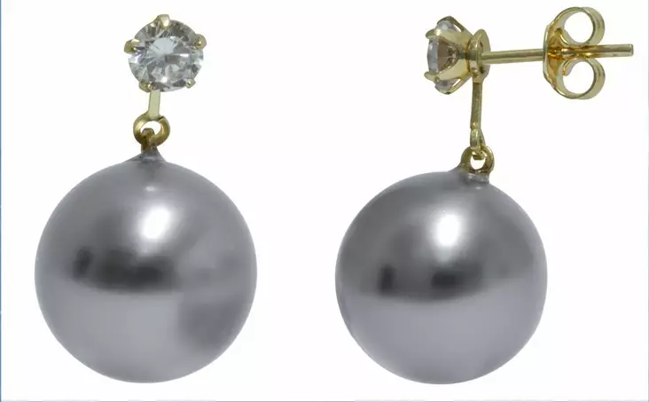 Helmi=C3=A4inen harma tappi K20189H - Kultaiset korvakorut - K20189H - 1