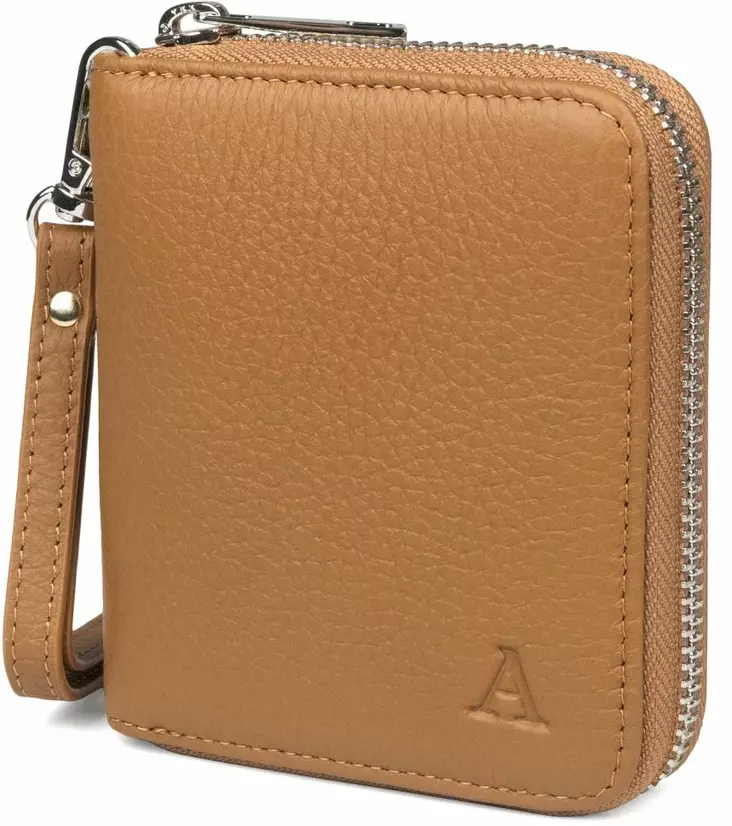 Aarni Mini Clutch lompakko konjakki-hopea - Korttikotelot ja rasiat - MINI-CLUTCH-KONJ-H - 1