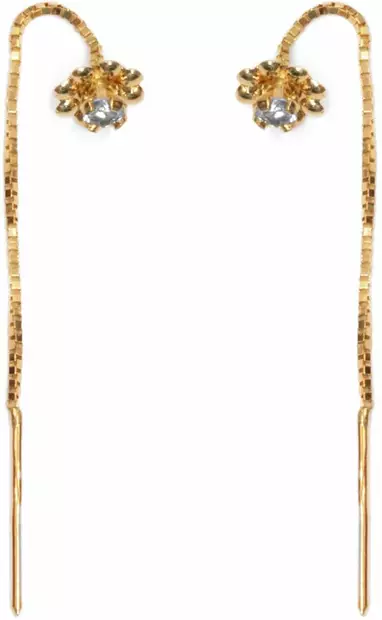 L=C3=A4pivedett=C3=A4v=C3=A4 Pikkukukka kirkas K20196KI - Kultaiset korvakorut - K20196KI - 1