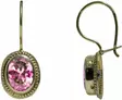 Kame koukku viistekivi pink 6x8 mm K40060PI - Kultaiset korvakorut - K40060PI - 1