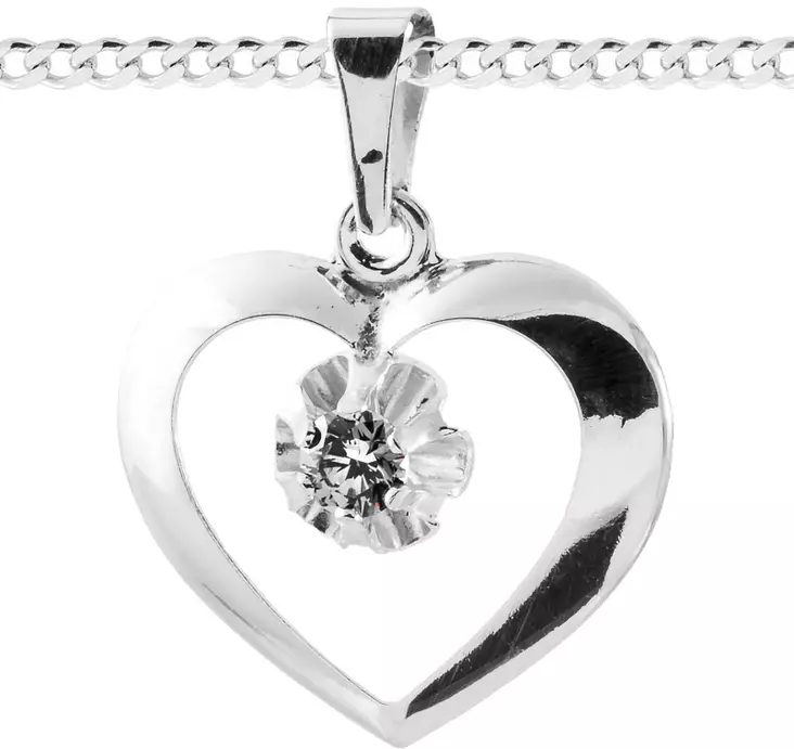 Avosyd=C3=A4n riipus H1211KI - Hopeiset kaulakorut - H1211KI - 1