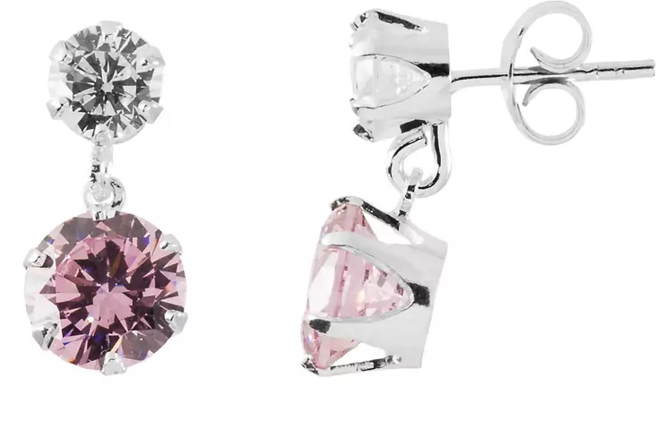 Kivi 5-7 mm kirkas-pink H2225KKPI - Hopeiset korvakorut - H2225KKPI - 1