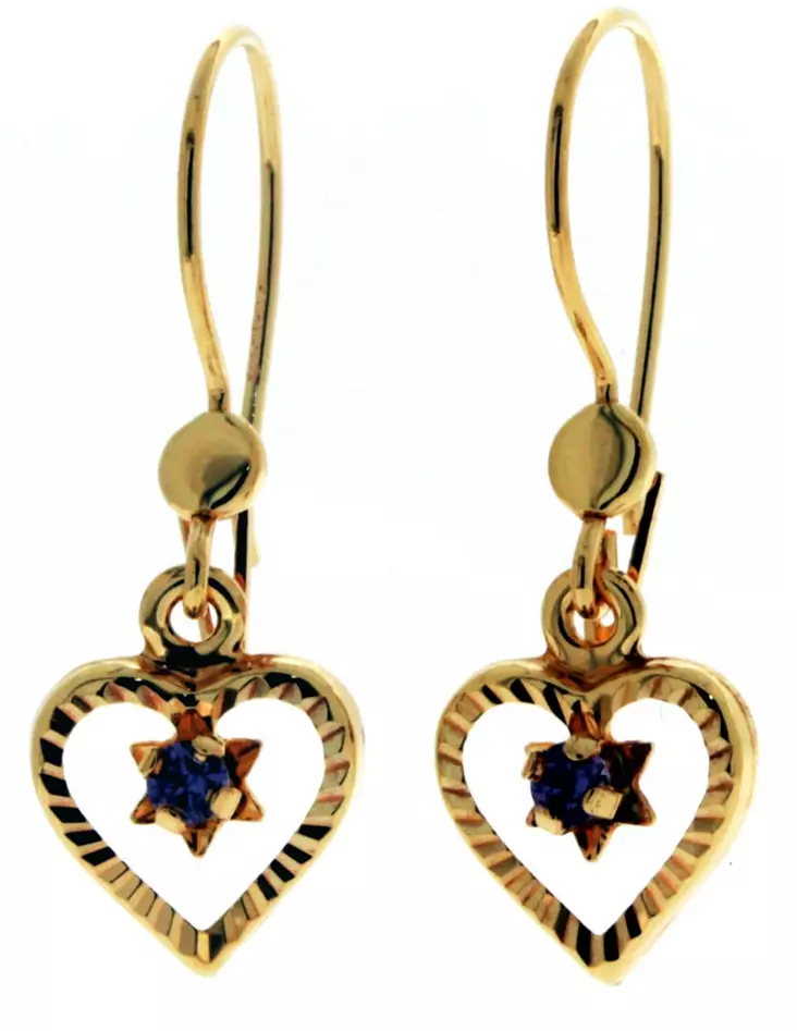 Kultaiset avosyd=C3=A4nkorvakorut k40040li - Kultaiset korvakorut - K40040LI - 1