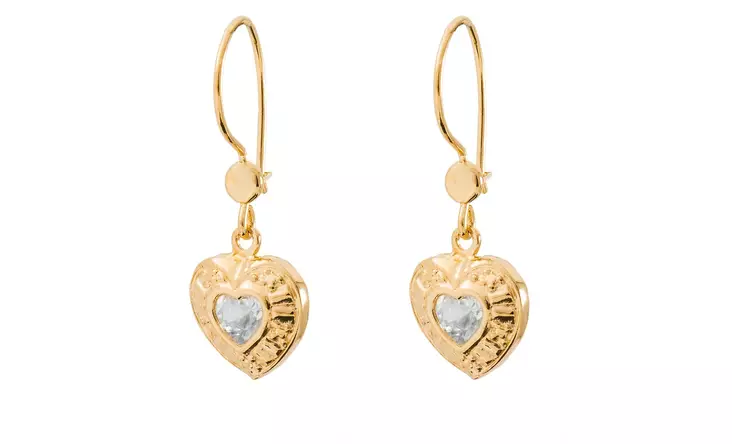 Syd=C3=A4nkorvakorut koukulla K40141KI - Kultaiset korvakorut - K40141KI - 1