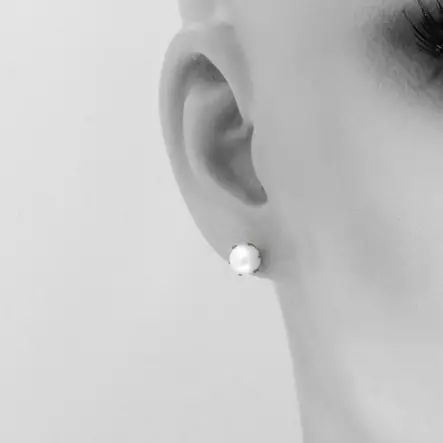 Helmikorvakorut tappi 6mm - Kultaiset korvakorut - 6-1006VALK - 2