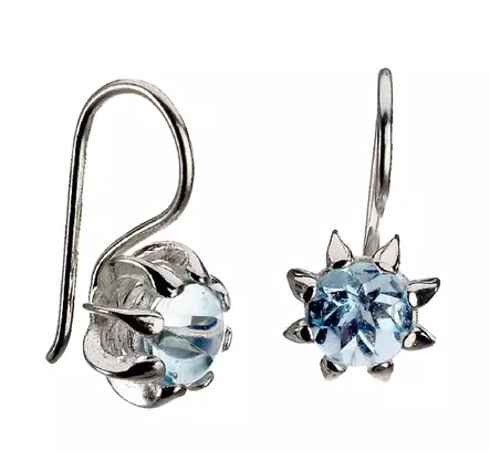 Kalevala Naisen ääni korvakorut, topaasi - Hopeiset korvakorut - 2667670TOK - 1