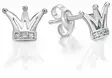 Prinsessan kruunu korvakorut - Hopeiset korvakorut - C70468K - 1