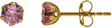 Zirkon pink tappi 6-14899PINK - Kultaiset korvakorut - 6-148991PINK - 2