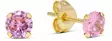 Kultaiset korvakorut pinkin värisillä zirkoneilla 6-GE-1186pink - Kultaiset korvakorut - 6-GE-1196pink - 1