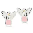 Hopeakorvakorut enkeli pinkki emaloitu - Hopeiset korvakorut - 6-15445PINK - 1