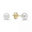 Helmikorvakorut kk 5mm valkoinen helmi - Kultaiset korvakorut - GE-5valk - 1