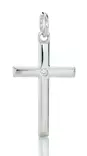 Hopeinen risti C10053 - Rippiristi hopea - C10053K - 2