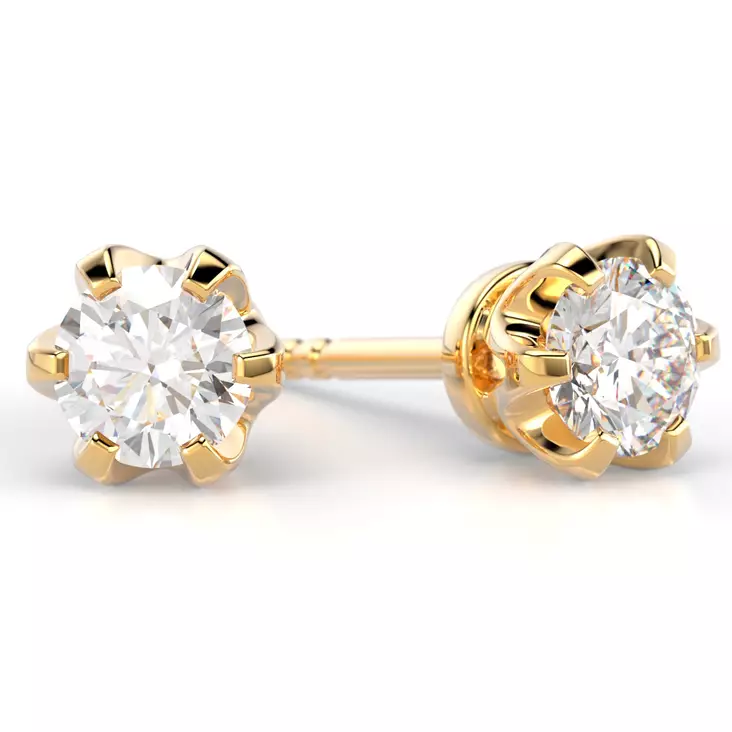 korvakorut Festive Classic 129-40 - Timanttikorvakorut  - 14-129-040K - 1