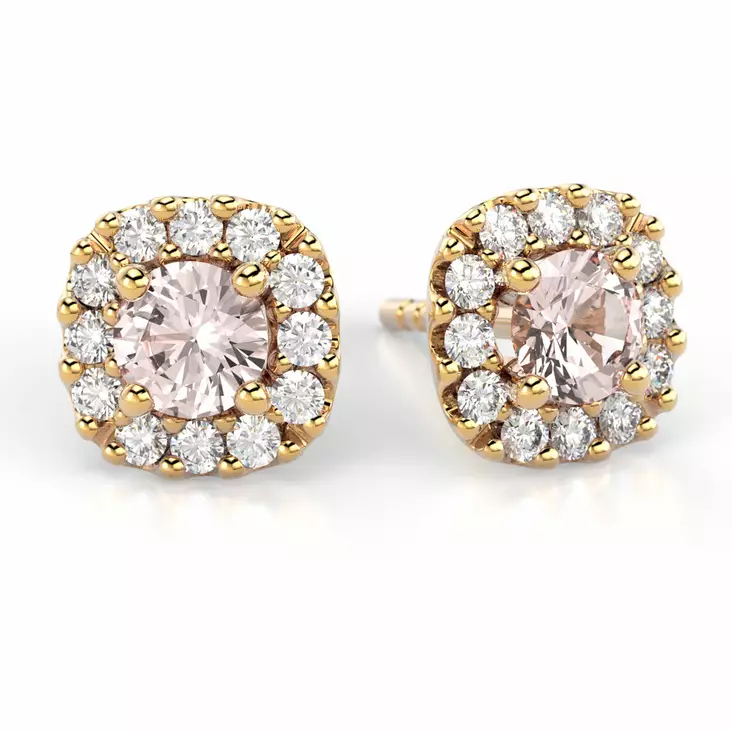 Festive Janette timanttikorvakorut morganiitilla 14-567-060MK-KK - Festive timanttikorvakorut - 14-567-060MK-KK - 1