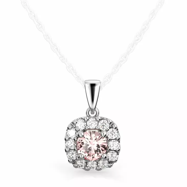 Festive Janette timanttiriipus morganiitilla 567-030MR_VK - Timanttiriipukset - 14-567-030MR-VK - 1