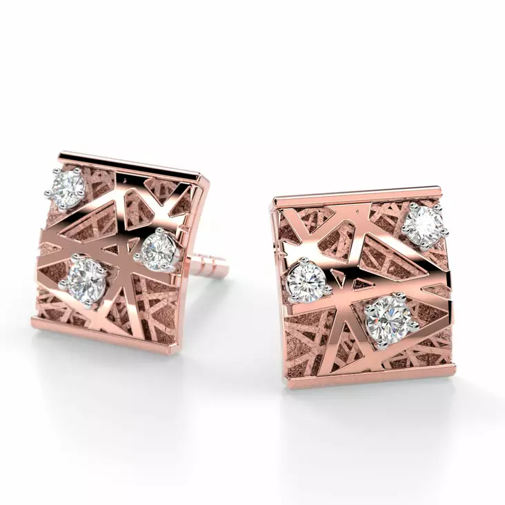 Festive-Routa-timanttikorvakorut 624-007K-PK - Festive timanttikorvakorut - 14-624-007K-PK - 1