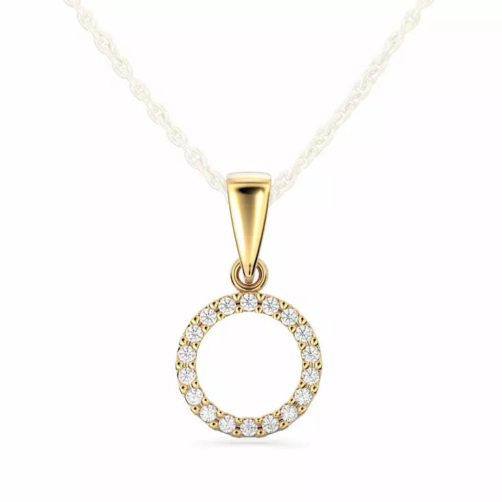 Festive Saturnus timanttiriipus, keltakulta - Timanttiriipukset - 14-620-009r-KK - 1