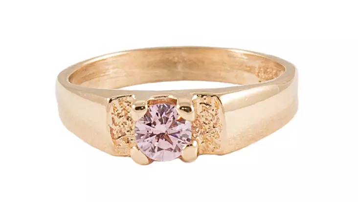 Kastesormus, pinkki kulta - Kastesormukset - TK6003KPINK - 1