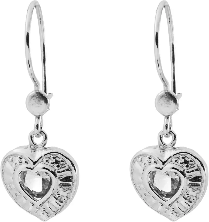 Koukkukorvakorut syd=C3=A4n zirkoneilla H4066K - Hopeiset korvakorut - H4066K - 1