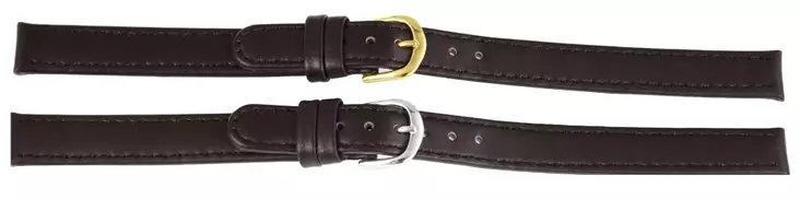 Ruskea nahkaranneke 12 mm - Kellojen rannekkeet - 7070-12-K - 5