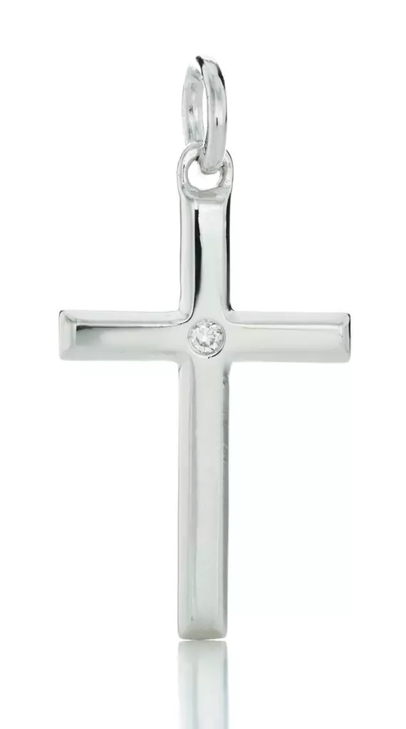 Hopeinen risti C10053 - Rippiristi hopea - C10053K - 2