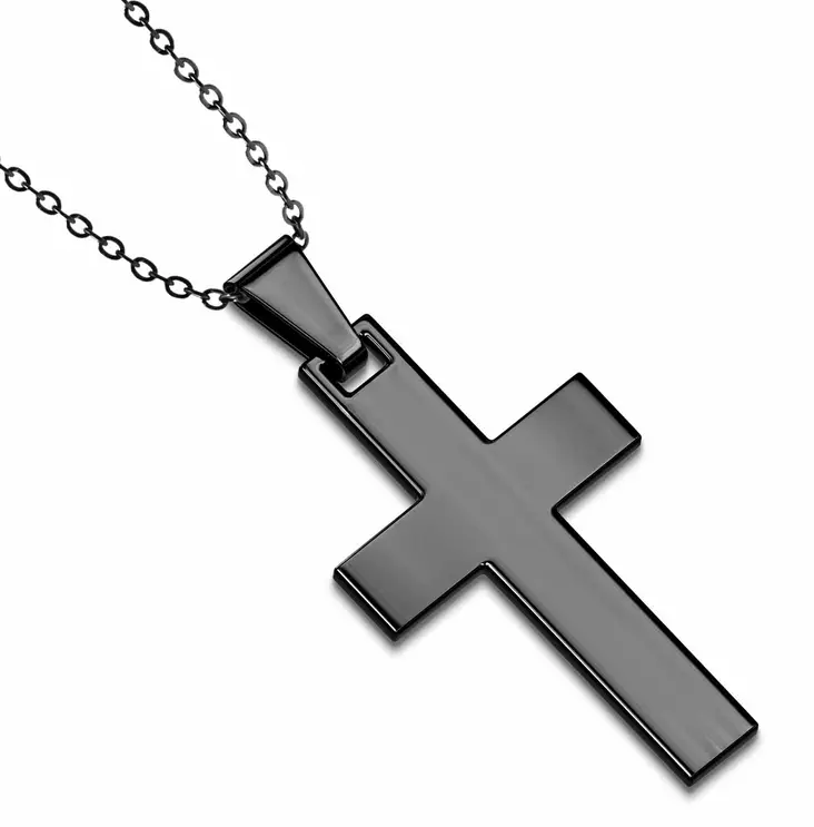 Ter=C3=A4sristi Musta 35x20mm 50cm - Teräksiset kaulakorut - H7000K - 1