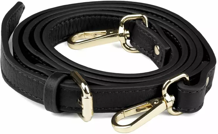 Aarni olkalaukun hihna konjakki-kulta - Aarni lompakot ja korttikotelot - OLKAHIHNA-MUST-KUL - 1