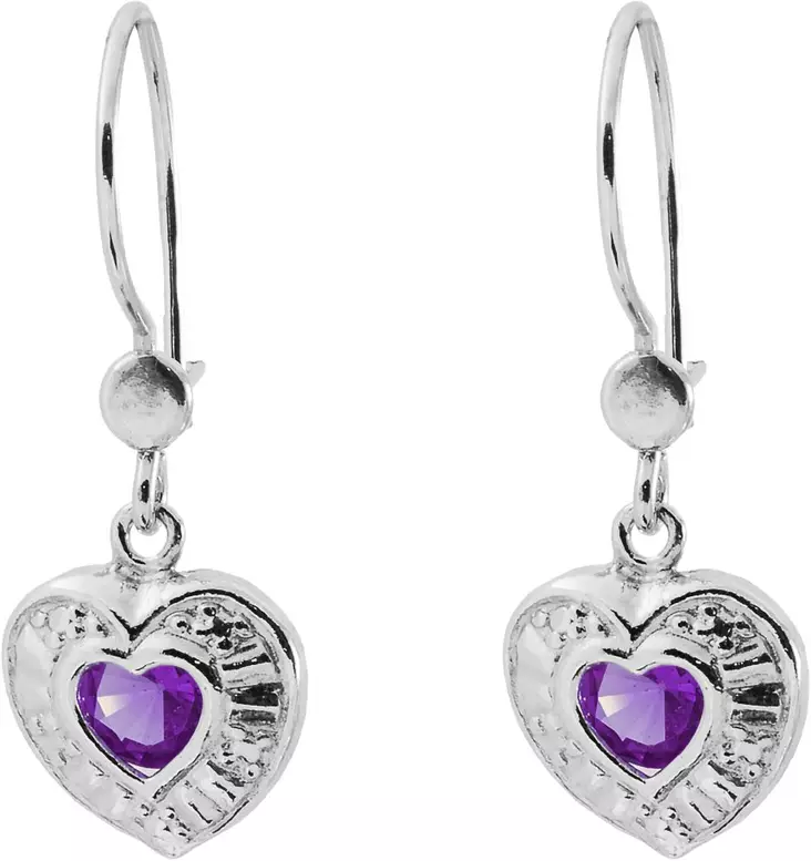 Koukkukorvakorut syd=C3=A4n zirkoneilla H4066L - Hopeiset korvakorut - H4066L - 1