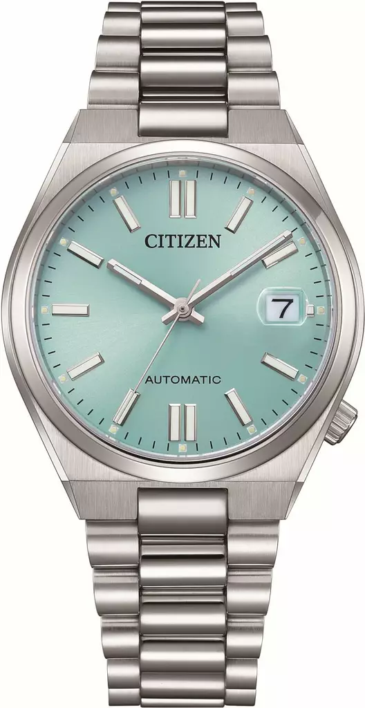 Citizen automaatti Tsuyosa 37 turkoosi - Citizen miesten rannekellot - NJ0200-50L - 1