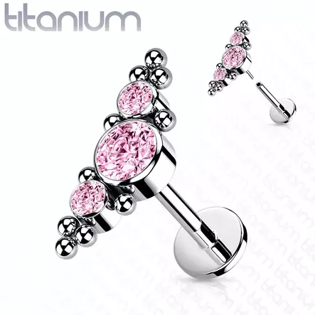 Titaani Labret/Helix - Lävistyskorut - HW10-P - 1