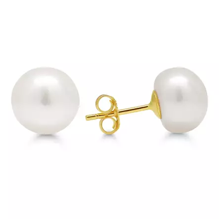 HELMIKORVAKORU 8.5mm TAPPI - Kultaiset korvakorut - 6-3366P - 2