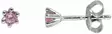 Roosa korvakoru tappi pinkki CKK121P - Hopeiset korvakorut - CKK121P - 1