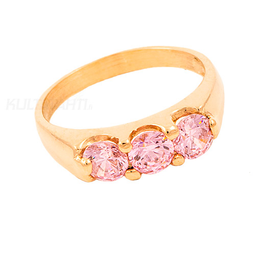 Kastesormus pinkeill=C3=A4 zirkoneilla TK6014KP - Kastesormukset - TK6014KP - 1