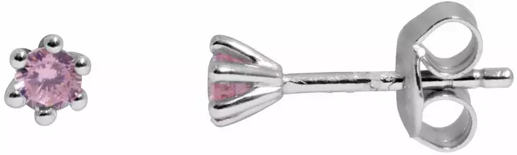 Roosa korvakoru tappi pinkki CKK121P - Hopeiset korvakorut - CKK121P - 1