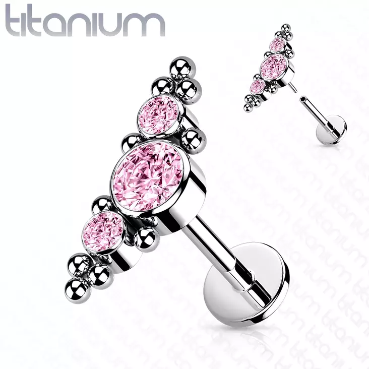 Titaani Labret/Helix - Lävistyskorut - HW10-P - 1