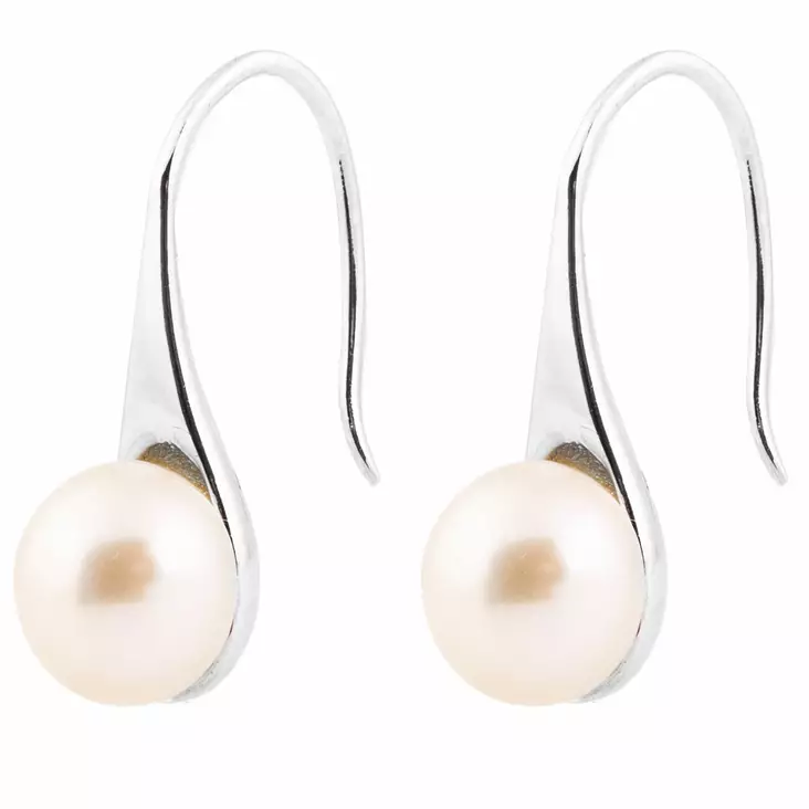 Hopeiset Tuhkimon kenk=C3=A4 korvakorut FW0109P - Helmikorvakorut - FE0109P - 1