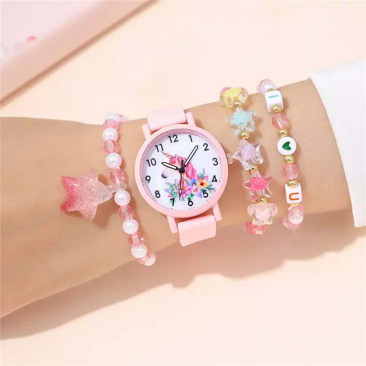 Yksisarvinen rannekello - korusetti - Tyttöjen rannekellot - G865P - 1