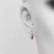 C10263R korvarenkaat zirkon rose - Hopeiset korvakorut - C10263R - 2