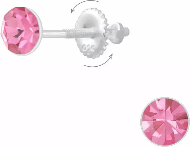 Y6857R - Hopeiset korvakorut - Y6857R - 1